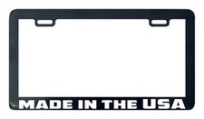 Made in the USA license plate frame tag holder