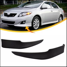 Front Lower Body Kit Bumper Lips Spoiler For 2009-2010 Toyota Corolla Left&Right