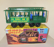 Vintage San Fransisco Souvenir Friction Cable Car with Box Made in Hong Kong