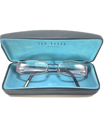 Ted Baker Eyeglasses 51-17-135 Gibson Girl Purple B201 LIL Eyeglass Frame Case