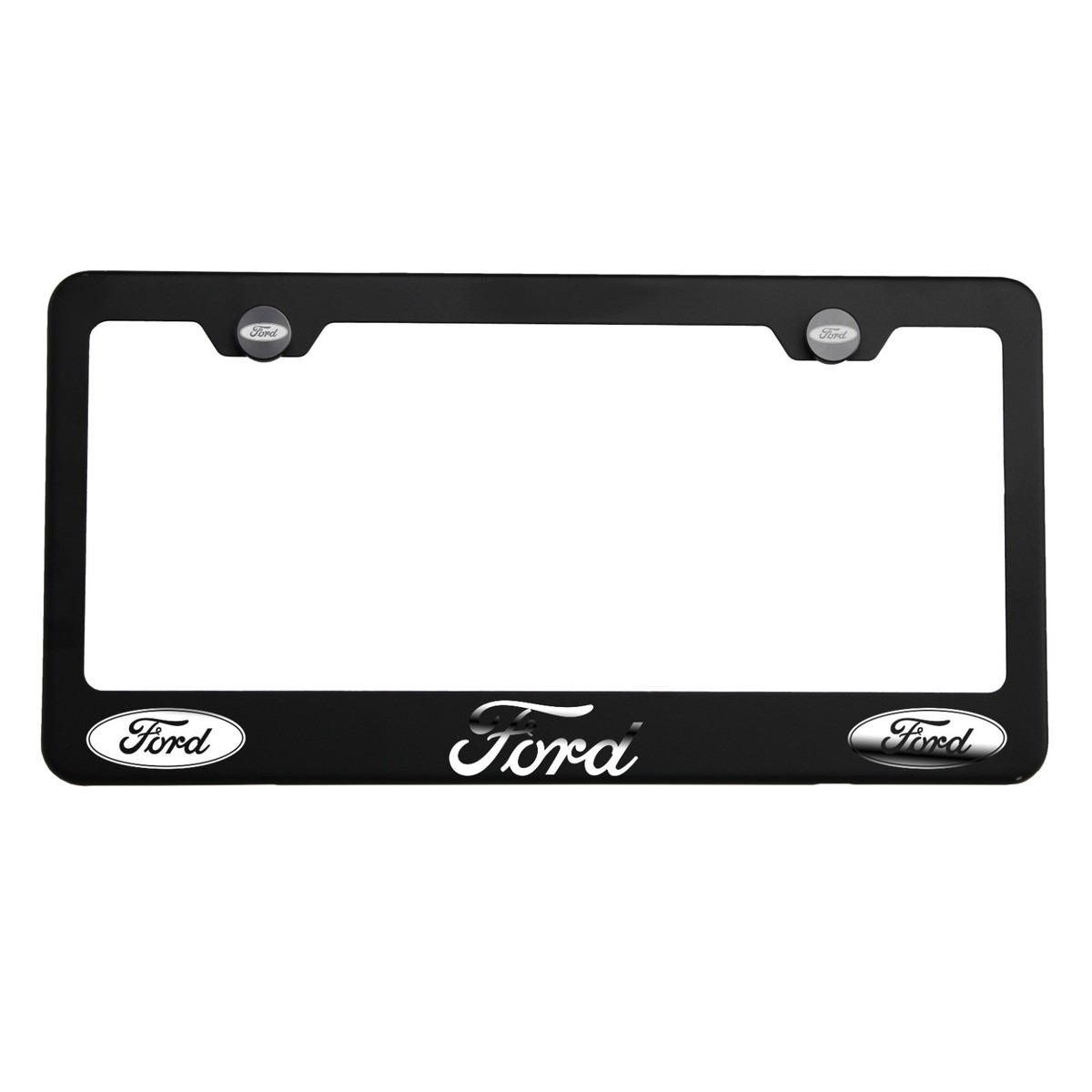 KPMプレート、 Matte Black Laser Etched Ford Mirror License Plate Frame Cover