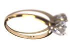 GIA 14k Yellow gold .95ct SI1 E round diamond solitaire engagement ring 2.1g — photo 5