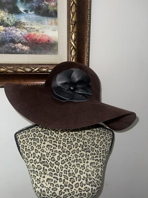Helen Kaminski Australia Hat Mocha 100% Rabbit Fur Felt Woman\'s One Size Trilby Helen Kaminski 100% Rabbit Hair Felt Black Fedora Woman main image 3