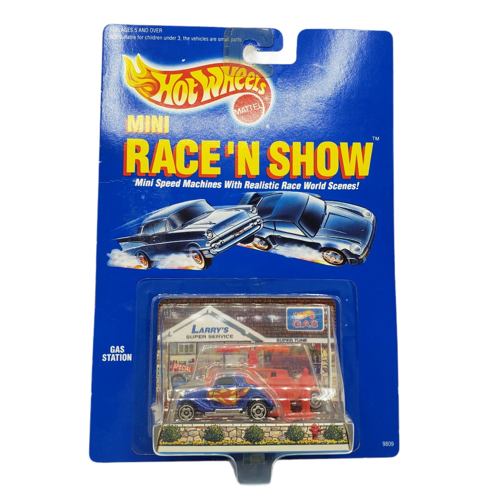 Hot Wheels Mini Race N Show GAS STATION 1989 #9809 Vintage 