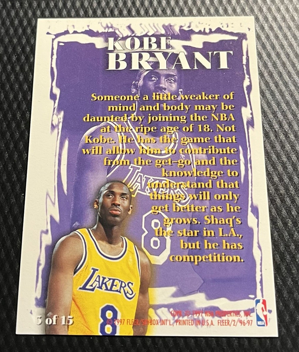 その他 Kobe Rookie Sensations Fleer 96-97 🧨💸💎 1996-97 KOBE BRYANT FLEER ROOKIE SENSATIONS BGS 9.5
