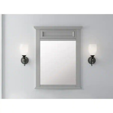 Rectangular Beveled Edge Bathroom Vanity Mirror 28 In. W X 36 In. H Framed NEW