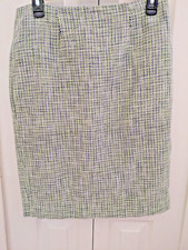 Green - Blue Tweed Skirt