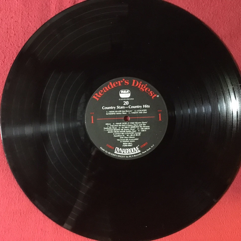 20 Country Stars - Country Hits  *1976:Reader's Digest RD4-118-1 *Vinyl (NM-) - Image 4 of 4
