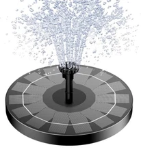 NEW 1.5W Solar Water Fountain Pump Upgraded Submersible Panel Kit for Bird Bath