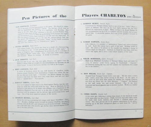 1947 FA Cup Final BURNLEY v CHARLTON ATHLETIC *Exc Condition Football Programme* - Picture 4 of 5