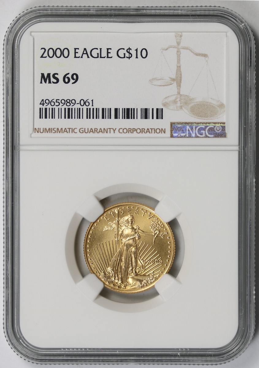 2000 American Gold Eagle $10 Quarter-Ounce 1/4 oz MS 69 NGC | eBay
