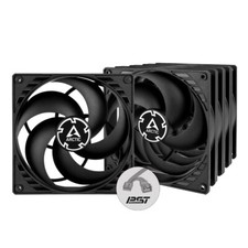 ARCTIC P14 PWM PST (Black) 5 Pack 140 mm Case...
