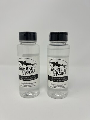 Lot Of Two 2 New Sealed Dogfish Head Scratch Made Hand Sanitizer 8 Ounce Each