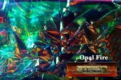 M00262-1-FS MOREZMORE Yard Angelina Fantasy Film OPAL FIRE BLUE Heat Bondable