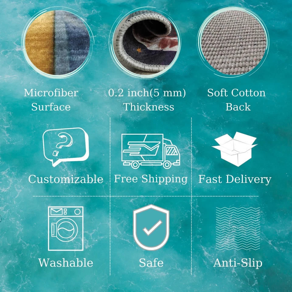 Arsenal Soccer Ball Round Rug, Football Area Rug - Image 4 of 4