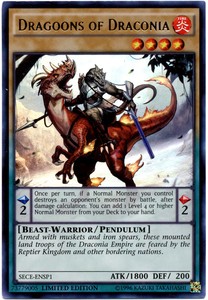 Dragoons of Draconia - SECE-ENSP1 - Ultra Rare - Limited Edition x3 - Lightly Pl