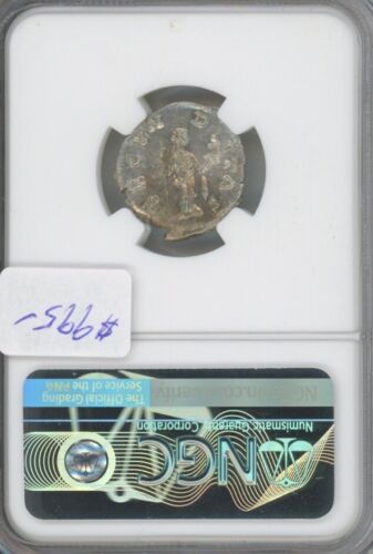 Roman EMpire Faustina Jr., AD 147-175/6 AR Denarius (3.33grams) NGC Ch AU - Picture 2 of 2