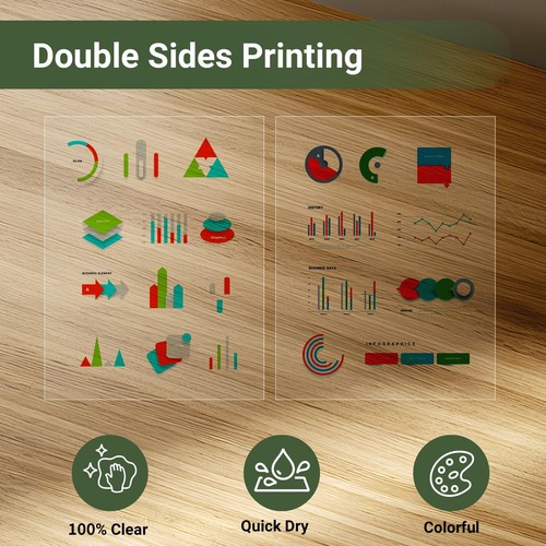 Laser Transparency Film 50 Sheets 11 x 17 Inche Clear Overhead Projector Film - Picture 4 of 5
