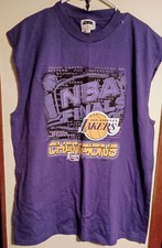 Vintage NBA Finals Champions Y2k Los Angeles Lakers Sleeveless T-Shirt Sz Xl