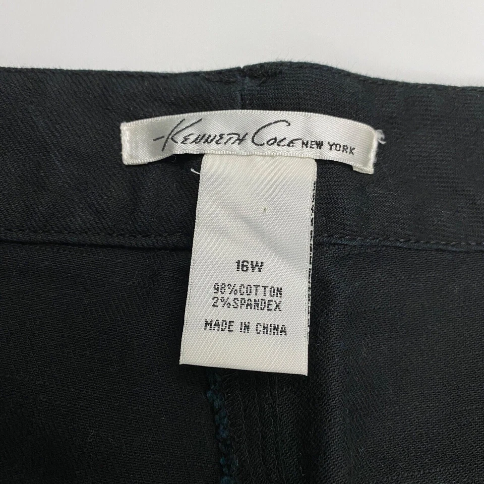 Kenneth Cole Crop Women's size 16W Black Denim Jeans - Image 3 of 3