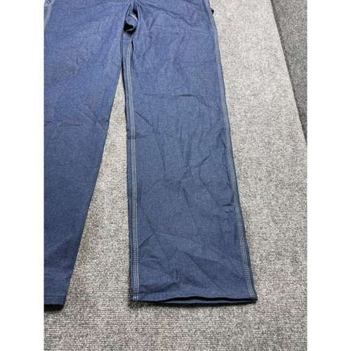 Dickies Men's Blue Denim Bib Overalls Workwear Adjustable Straps Size 34x34 - Picture 3 of 16