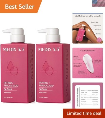 Luxury Firming Body Cream with Retinol - 2 Bottles for Smooth, Youthful Skin