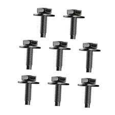 8PCS Skid Plate Bolts,M6 Carbon Steel Hex Head Splash Shield Cover Bolts