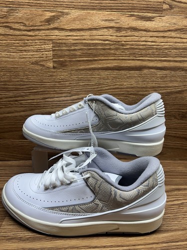 Air Jordan 2 Retro Low Python Men Size 10.5 DV9956-100 NWOB - Picture 11 of 16
