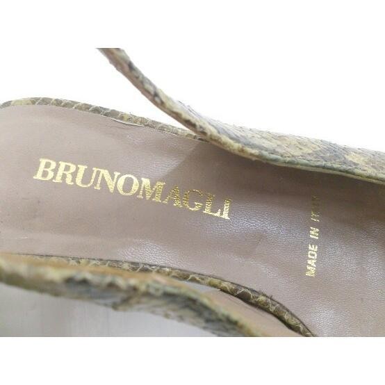 Brunomagli Python Pattern Italian Mule Shoes Size… - image 4