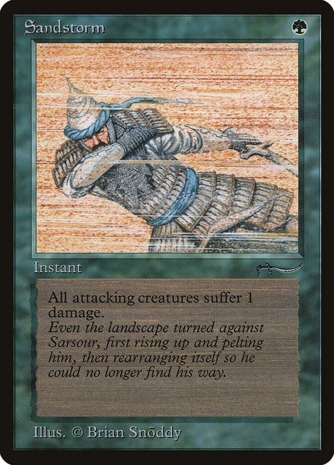 Sandstorm - Arabian Nights Common Sinlge Magic: The Gathering