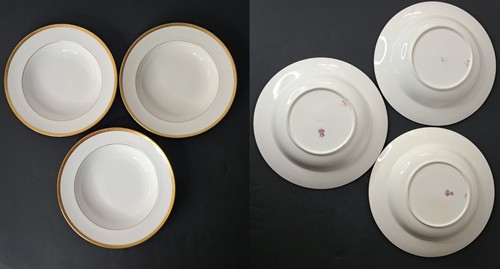 MINTONS H969 27 Pcs Dinnerware Set for 4 for Burley & Co Gold Encrusted Sunburst - Picture 8 of 17