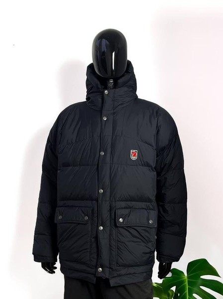 Herren Fjällräven Jacke schwarz Daunen 40 /L / 48