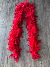 red Feather Boa one size
