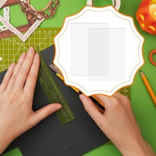 2Pcs Clear Pads Die Cut Plates for Die Cut DIY Scrapbooking