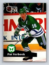 1991-92 Pro Set - Pat Verbeek #86 Hartford Whalers Hockey Card