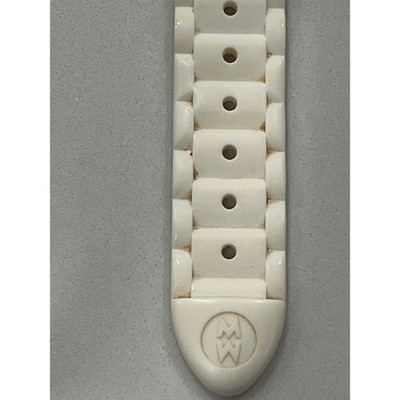 Michele Tahitian Chronograph White Silicone Watch Jelly Bean  display picture 3