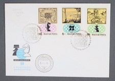 MayfairStamps Hungary FDC 1974 Chess Tournament Imperf Set First Day Cover aaw_2