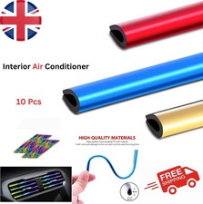 10x Car Accessories Interior Air Conditioner Air Outlet Decoration Stripes Cover