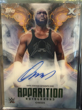 2025 Topps Exalted WWE Apparition Autographs Omos Serial #APA-OMS/50 Autograph