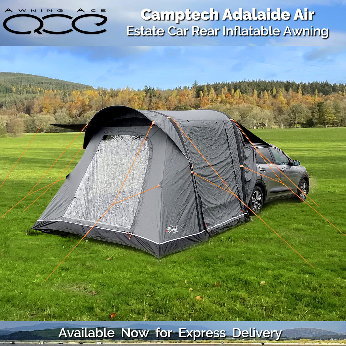 2025 Camptech Adelaide Air Rear Hatchback, Estate, Car Awning