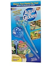 Aqua Globes Szklane globusy wodne AQGLRGE6 - Niebieskie (2 globusy) Ręcznie dmuchane Nowe w pudełku