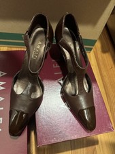 Amalfi by Rangoni Firenze brown pumps Leather Heels size 7.5 new with box