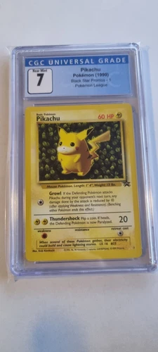 CGC 7 Near Mint Pikachu Ivy WoTC Black Star Promos #1 - Pokemon Card 1999