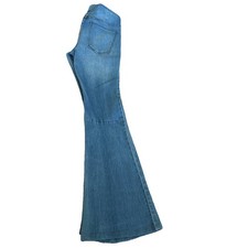 Women  s Free People We the Free Jeans Hi Rise Pull On Big Flare Med Wash size 27