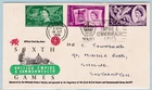 Great Britain 1958 Commonwealth Games SG 567-569 First Day Cover Cardiff Cat £75