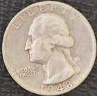 1948-S F  Washington Quarter 90% SILVER!