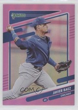 2021 Panini Donruss Variation Holo Pink Javier Baez (Throwing) #130 1u6