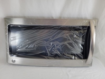GE Microwave Door Assembly Stainless Steel   Left Hinge   24.5  x 13.5    JVM / 