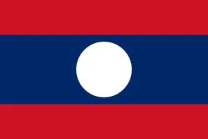 Laos Flag Self Adhesive Vinyl Sticker