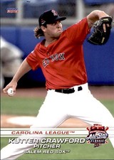 2019 Carolina League All-Stars #19 Kutter Crawford Okeechobee Florida FL Card